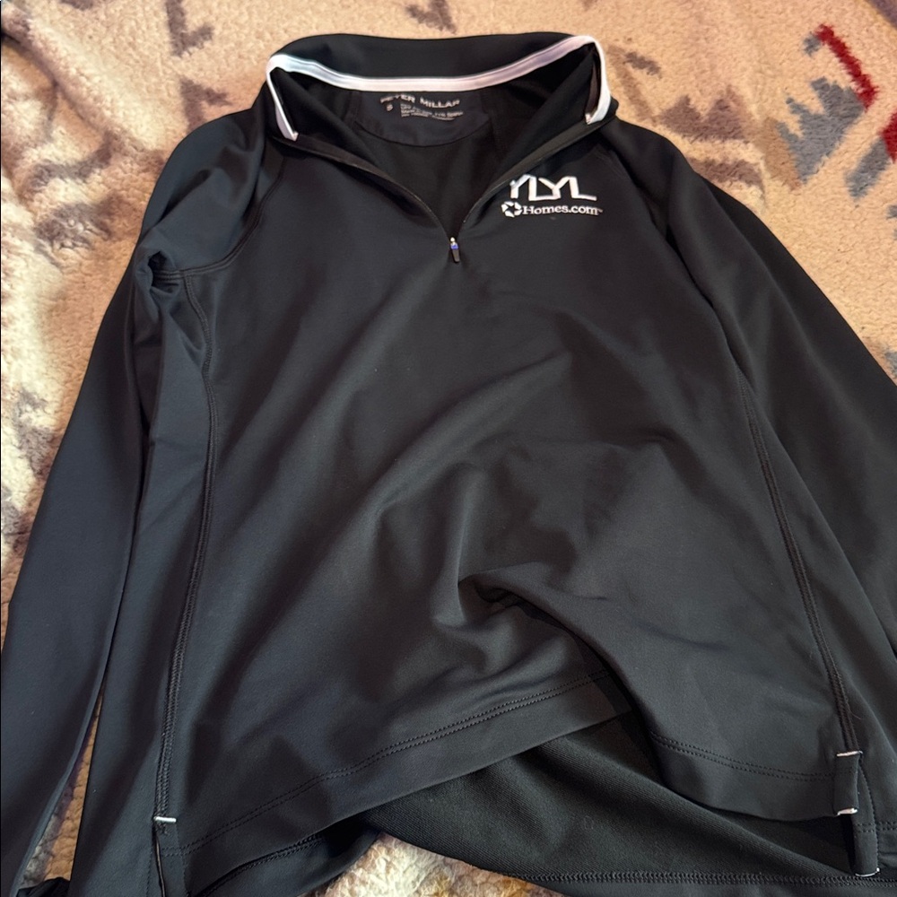 Peter Millar Black Long Sleeve Top